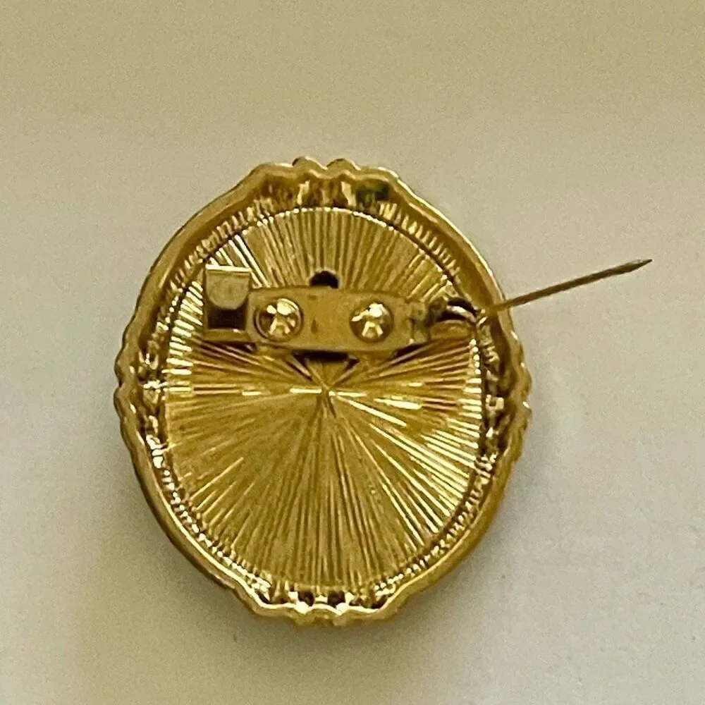 Exquisite Vintage Style Cameo Brooch Womens Elegant Beauty Accessory Pin